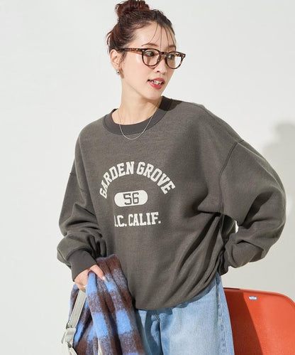 可雙面穿學院風印花衛衣