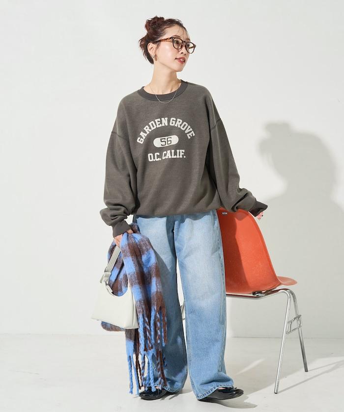 可雙面穿學院風印花衛衣