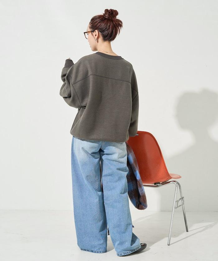 可雙面穿學院風印花衛衣