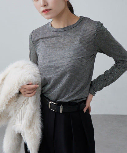 羊絨柔軟圓領針織衫