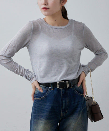 羊絨柔軟圓領針織衫