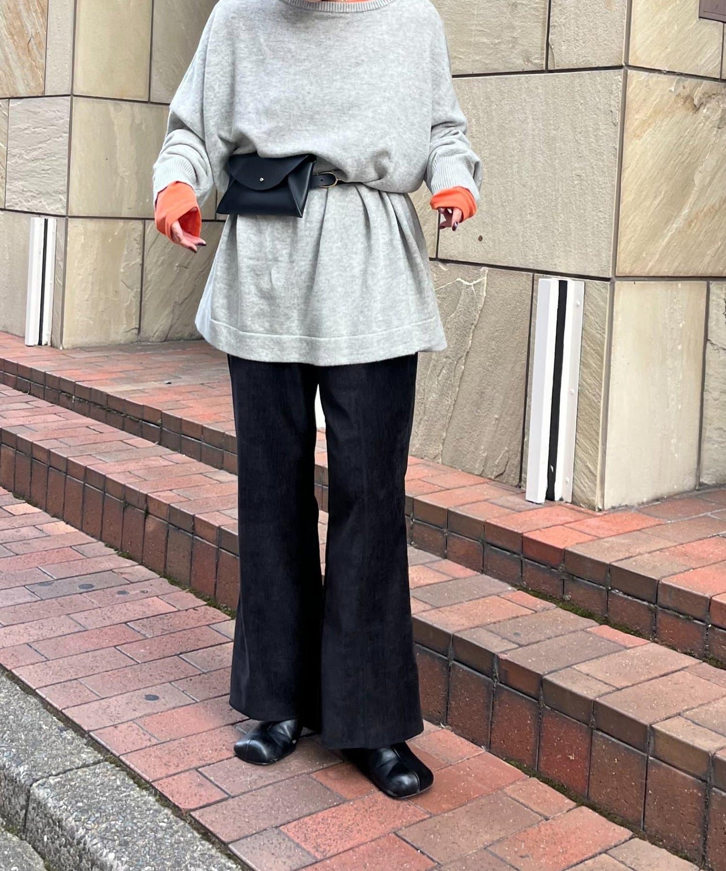 【てら企畫】時尚顯瘦羊毛混紡寬鬆針織長款上衣