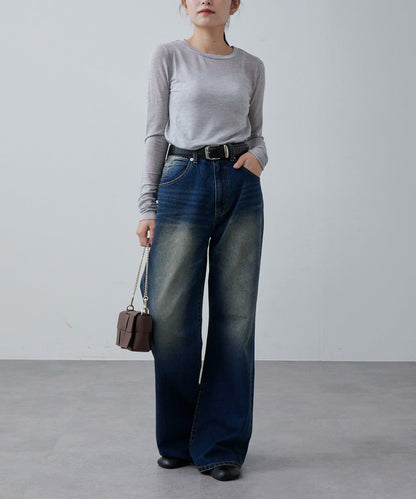 羊絨柔軟圓領針織衫