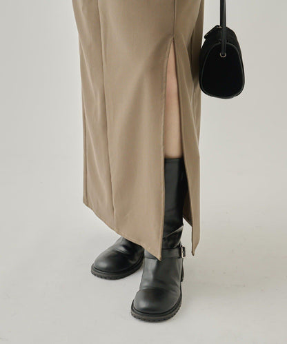 褶皺吊帶背心套裝連衣裙