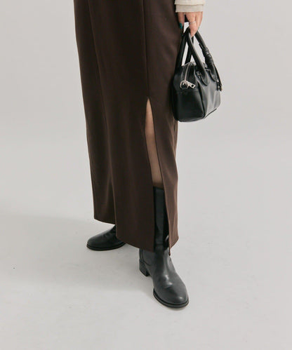 褶皺吊帶背心套裝連衣裙