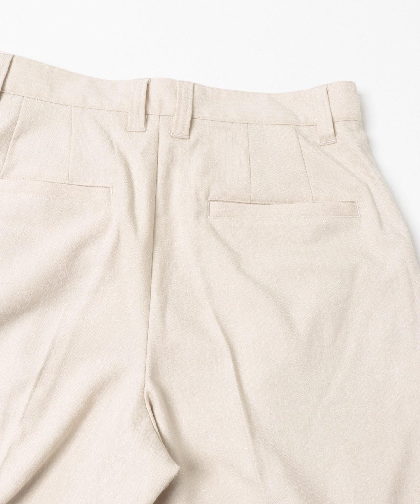 斜紋寬鬆雙褶西裝褲