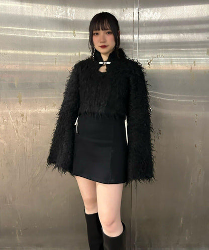 【Mavie..7】中式長毛針織衫