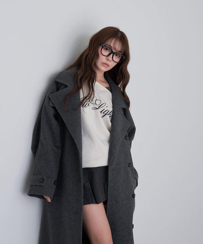 【RAY CASSIN】層疊字母單肩衛衣