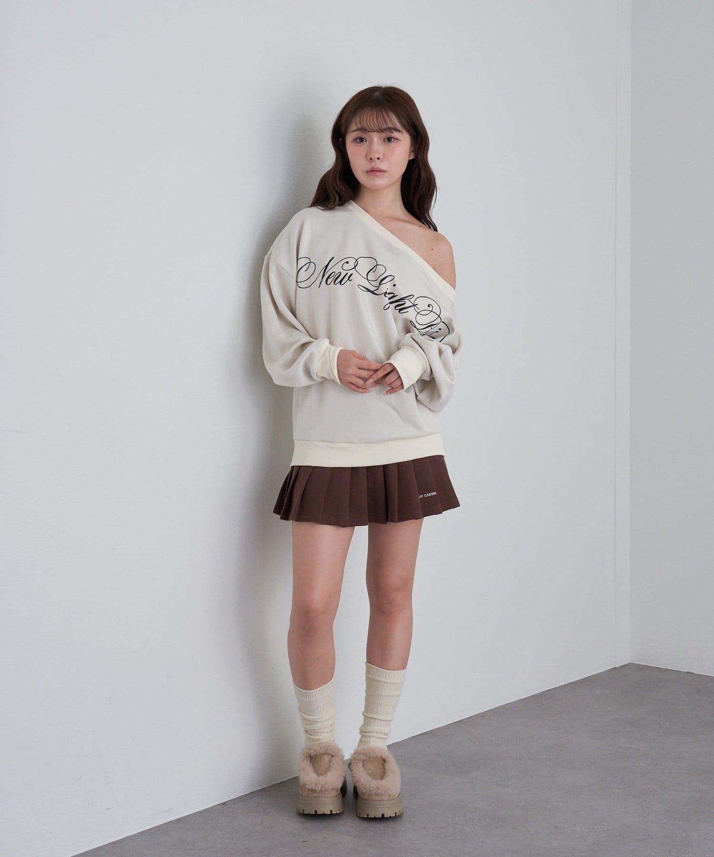 【RAY CASSIN】衛衣百褶迷你裙