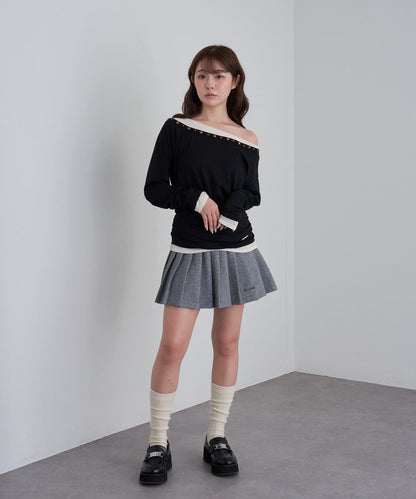 【RAY CASSIN】衛衣百褶迷你裙