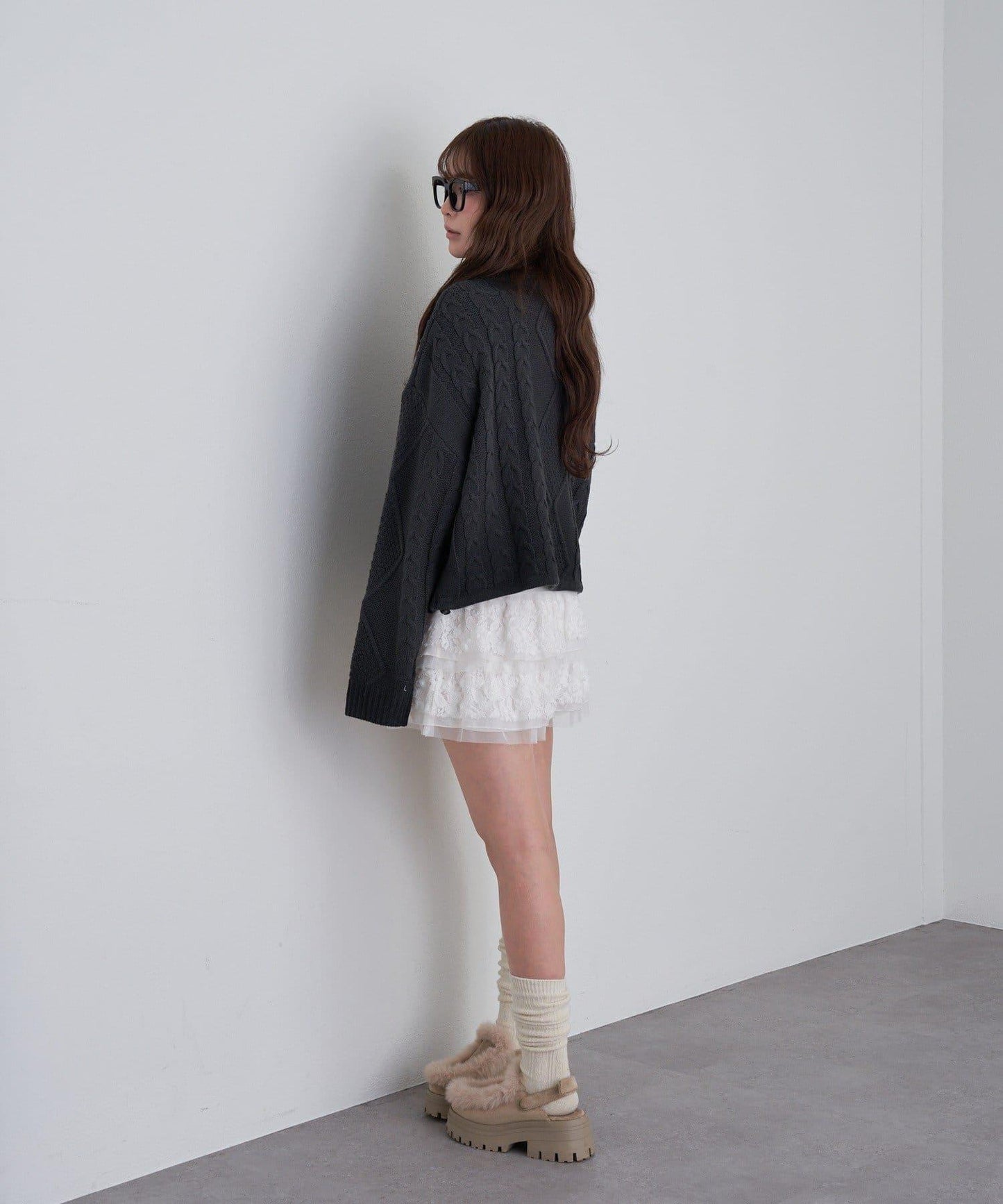 【RAY CASSIN】麻花扎染字母針織衫