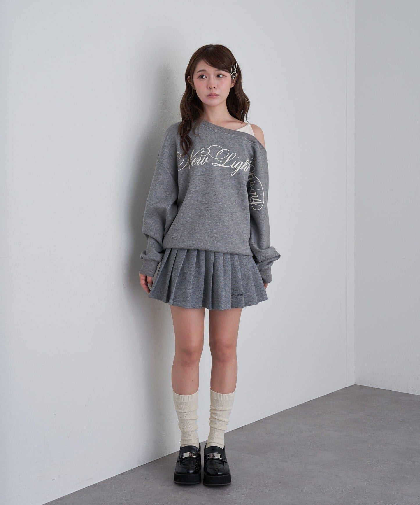 【RAY CASSIN】衛衣百褶迷你裙