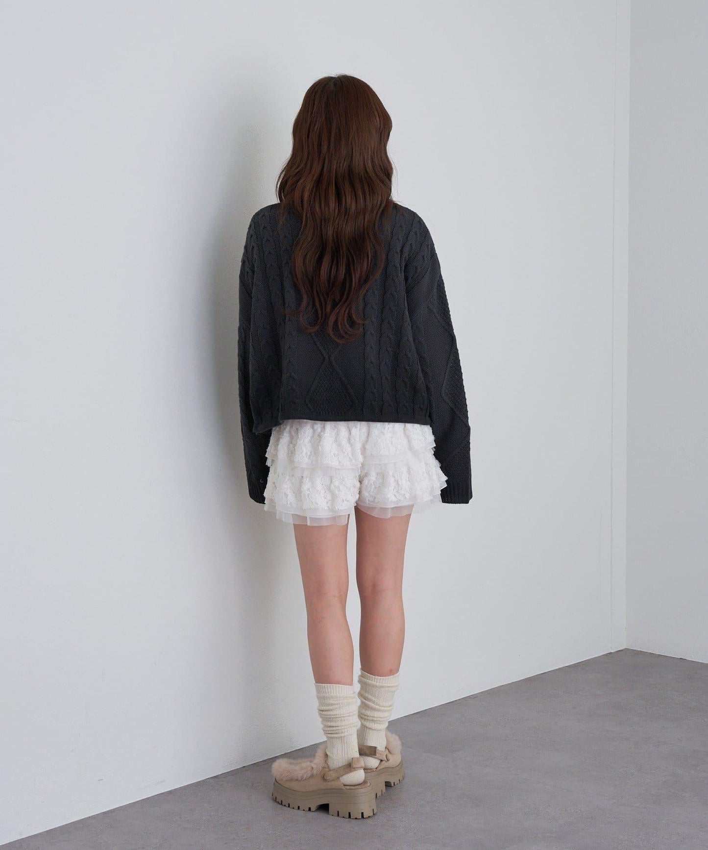 【RAY CASSIN】麻花扎染字母針織衫