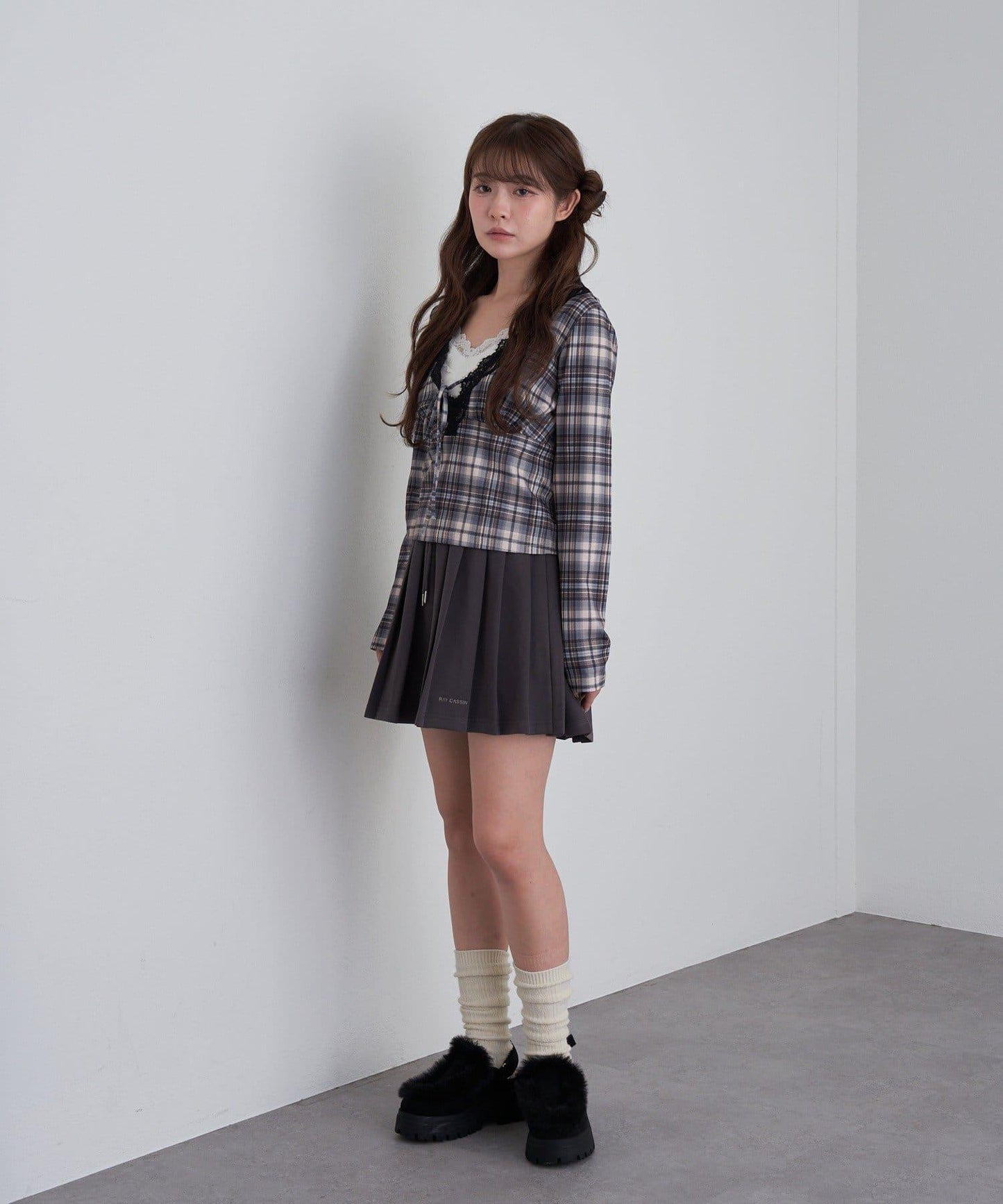 【RAY CASSIN】衛衣百褶迷你裙