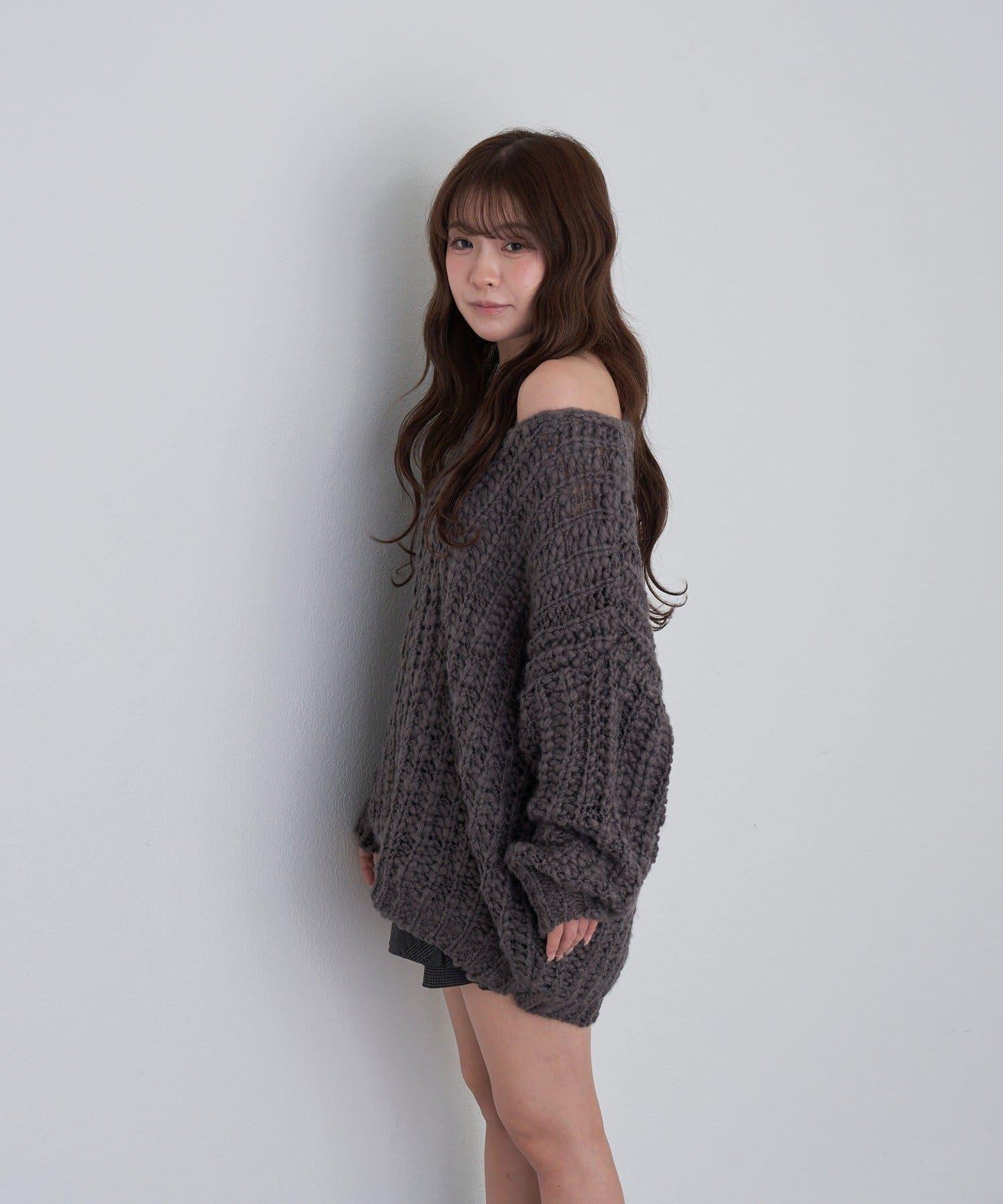 【RAY CASSIN】V領寬鬆針織衫