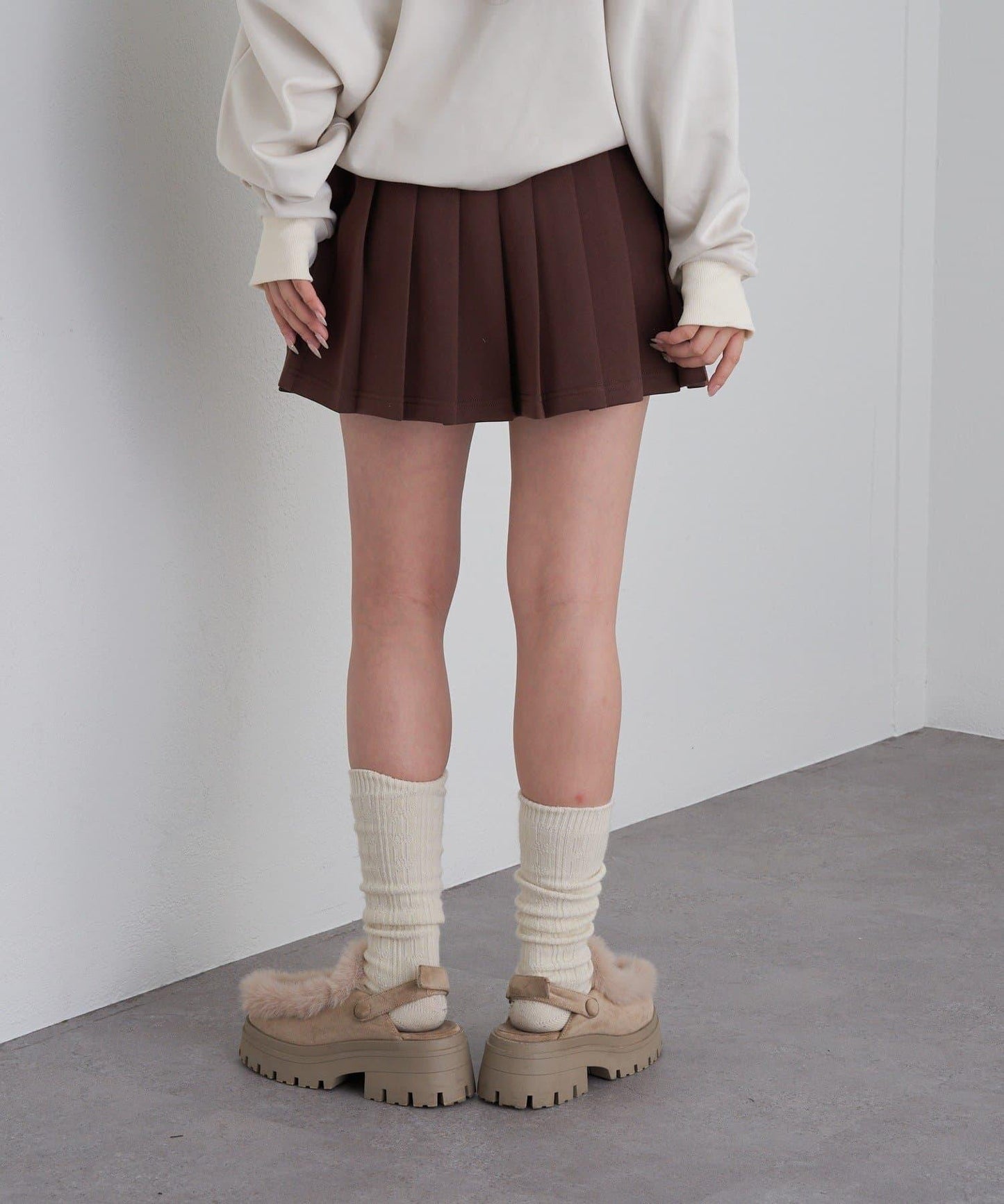 【RAY CASSIN】衛衣百褶迷你裙