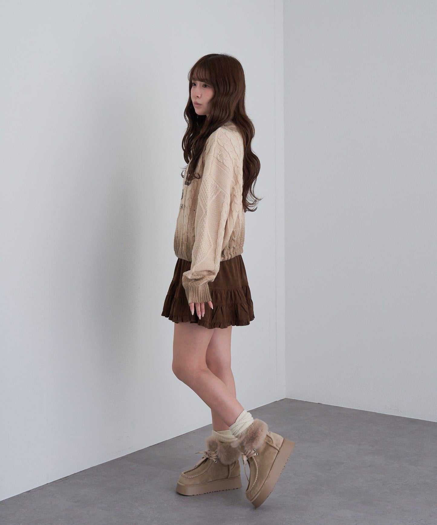 【RAY CASSIN】麻花扎染字母針織衫