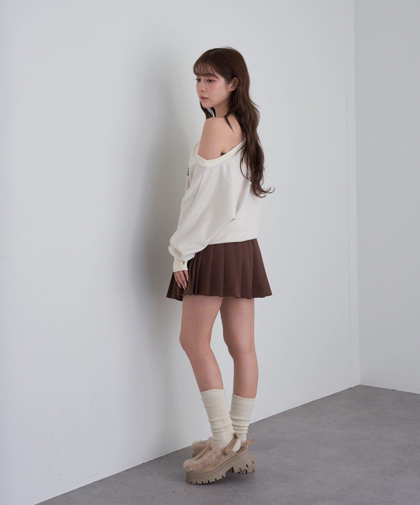 【RAY CASSIN】衛衣百褶迷你裙