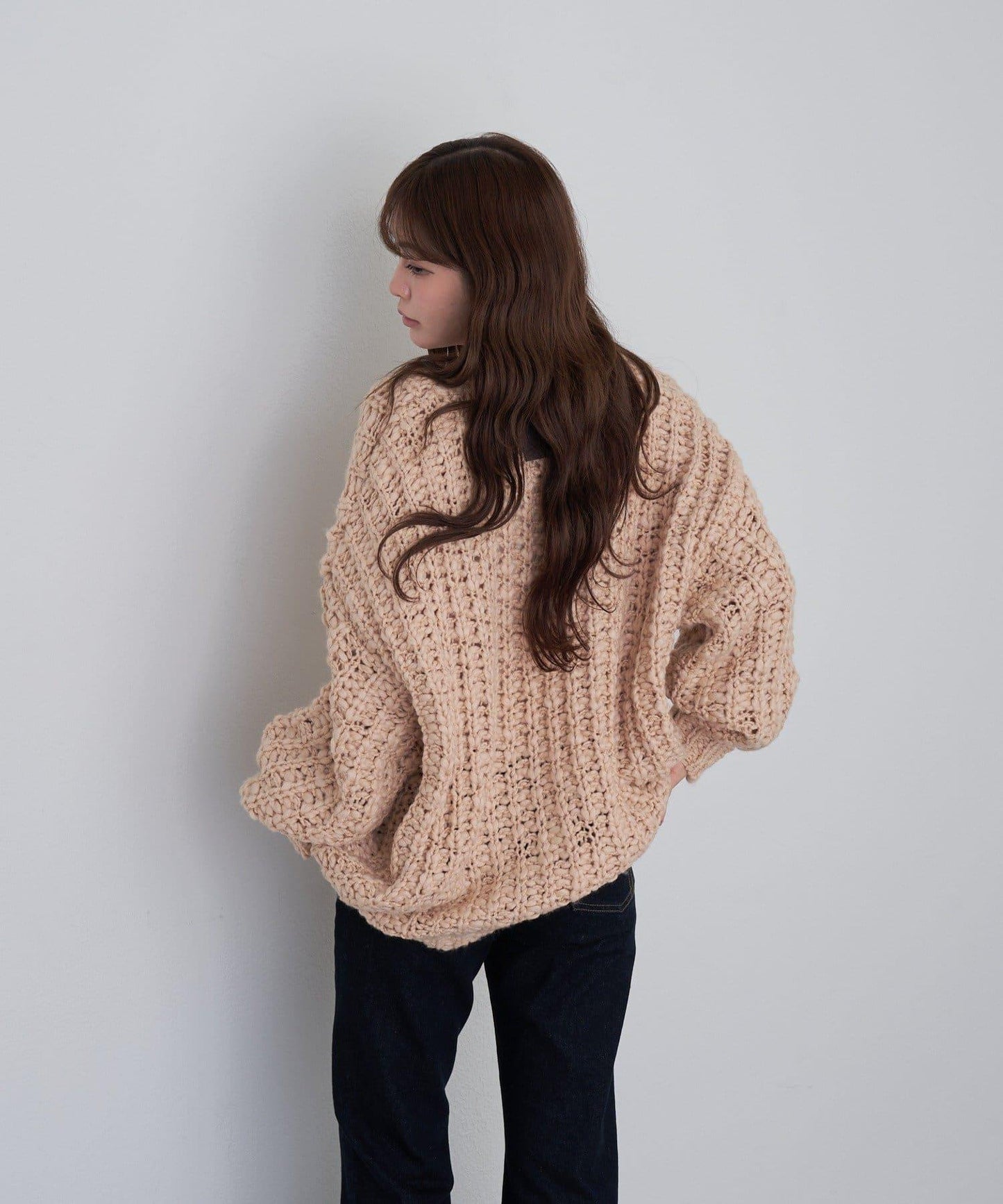 【RAY CASSIN】V領寬鬆針織衫