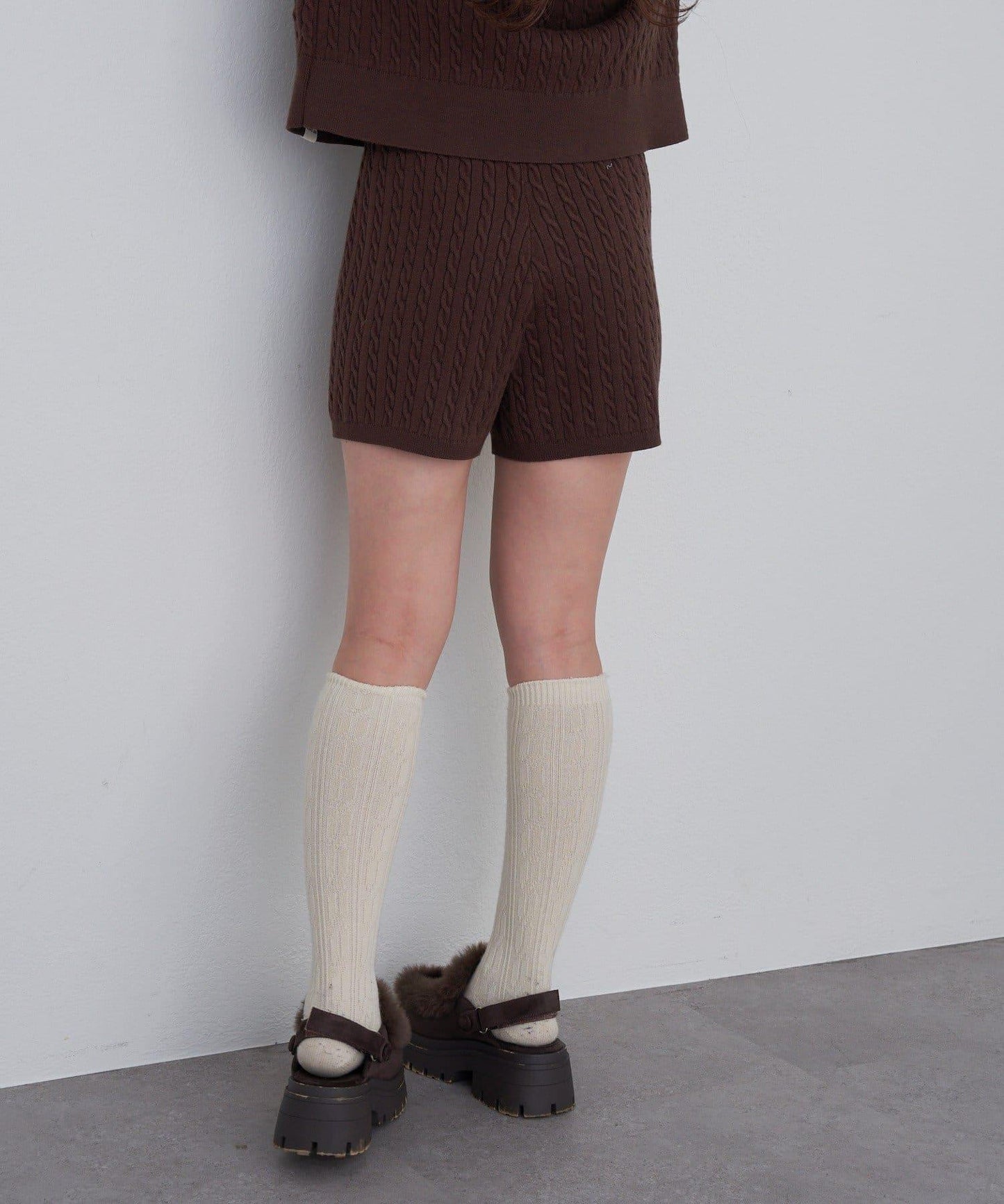 麻花編織短褲