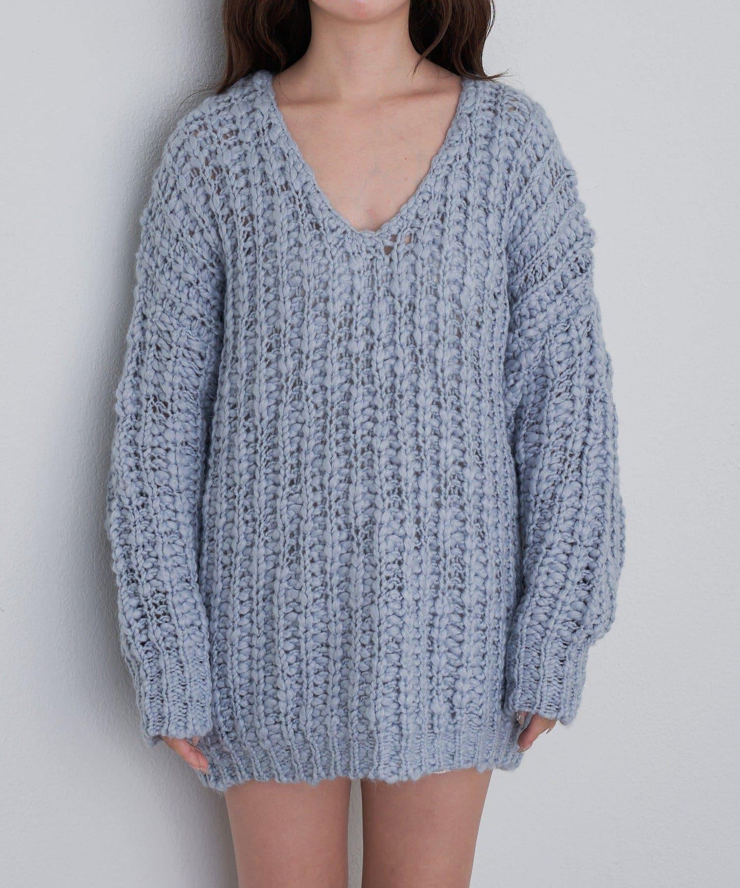 【RAY CASSIN】V領寬鬆針織衫