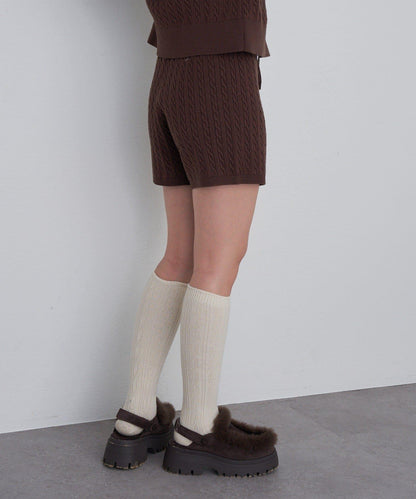麻花編織短褲