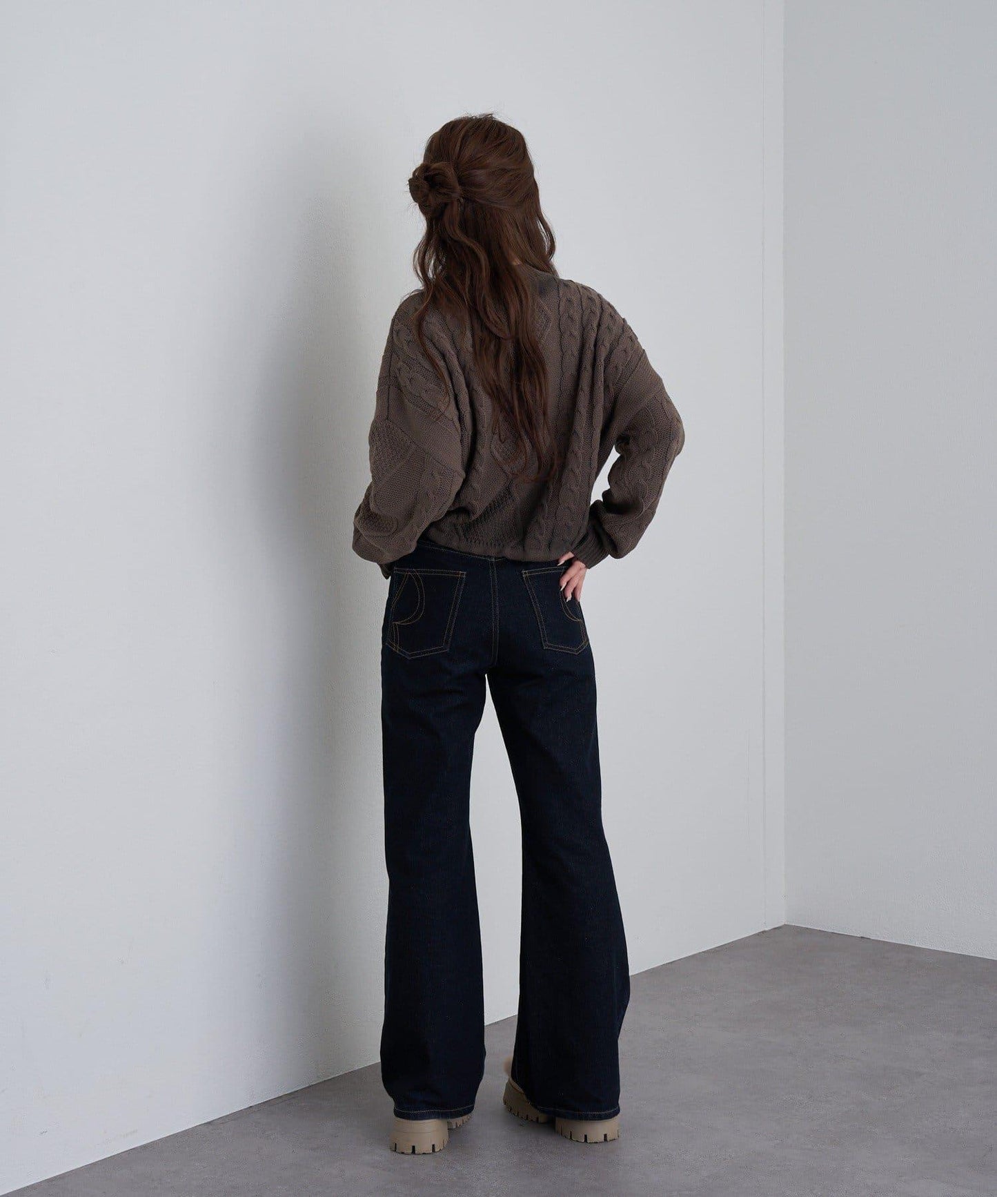 【RAY CASSIN】麻花扎染字母針織衫