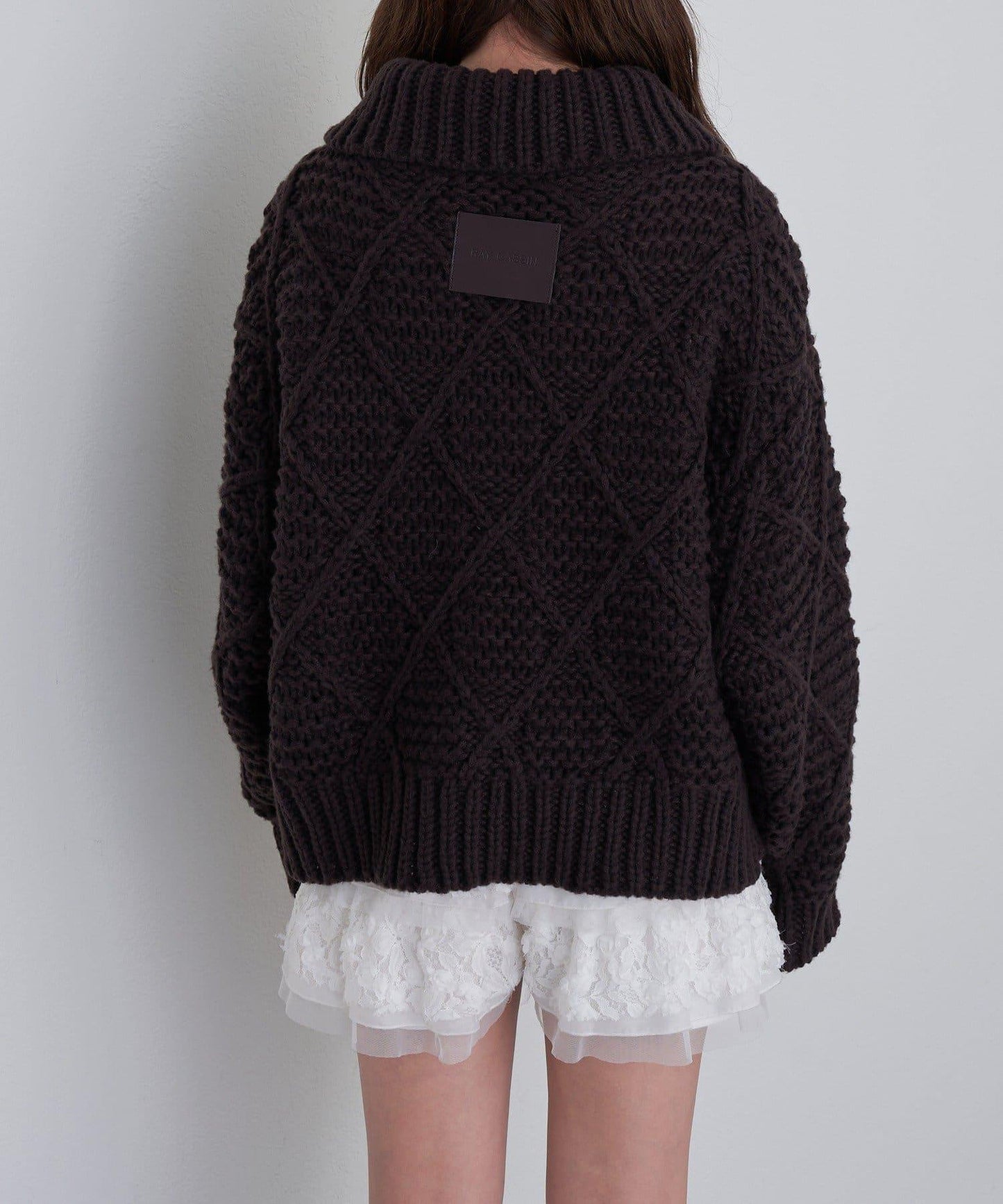 編織花紋針織夾克