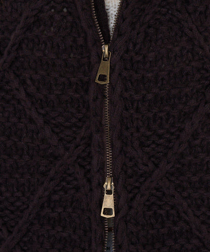 編織花紋針織夾克