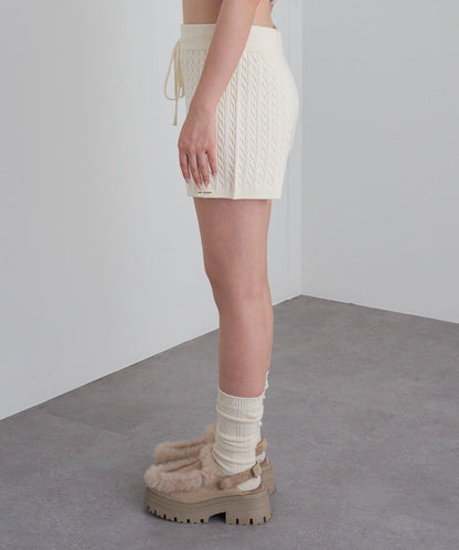 麻花編織短褲