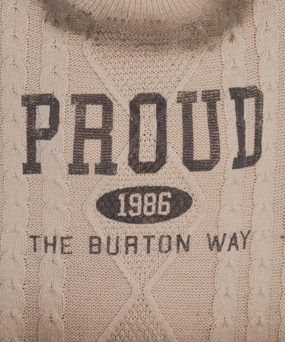 【RAY CASSIN】麻花扎染字母針織衫