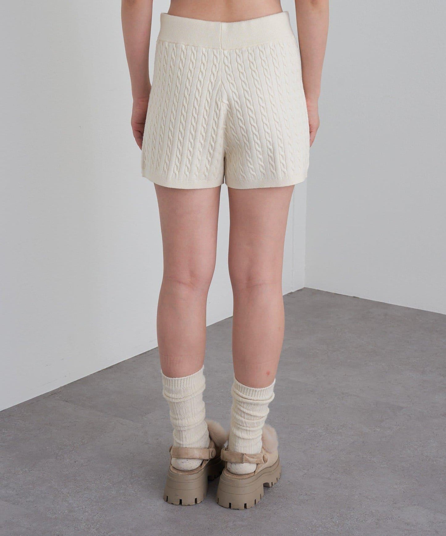麻花編織短褲