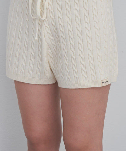 麻花編織短褲