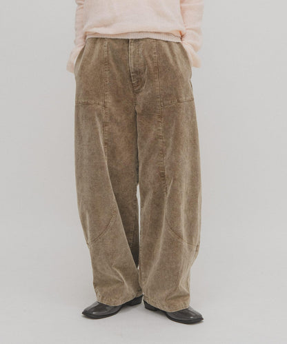 燈芯絨繭型長褲