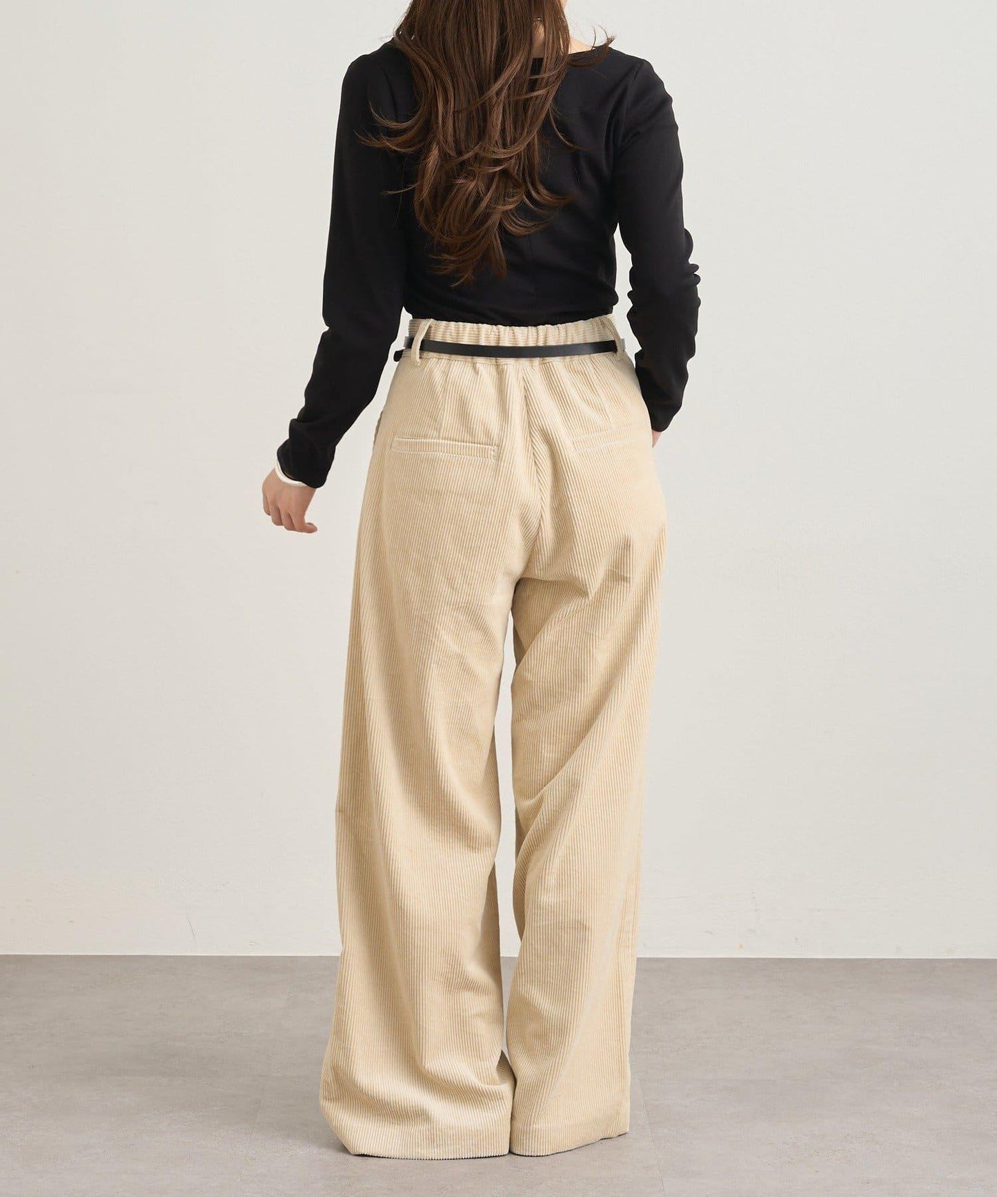 【SHENERY】燈芯絨寬腿褲