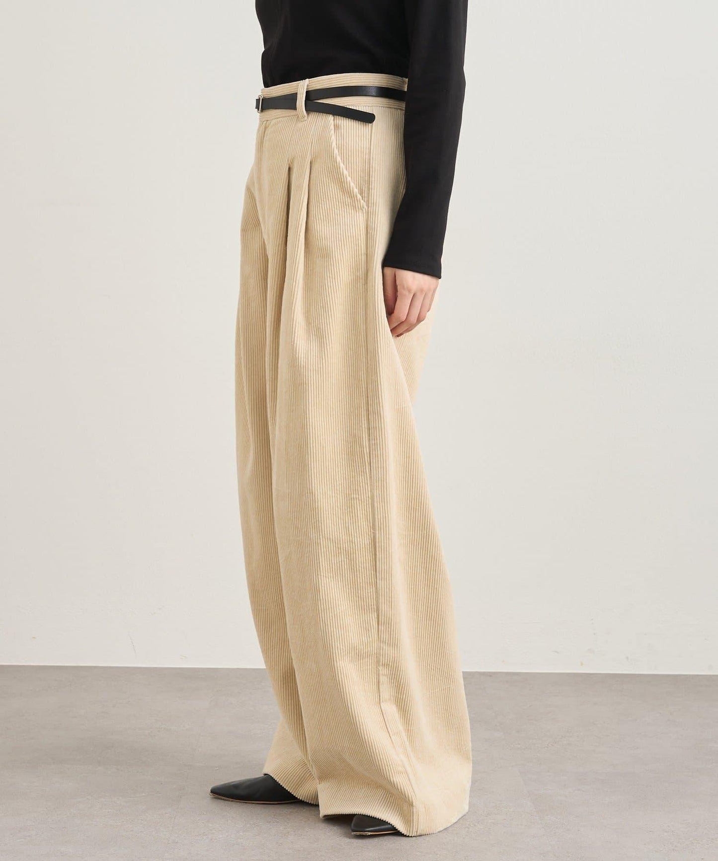 【SHENERY】燈芯絨寬腿褲