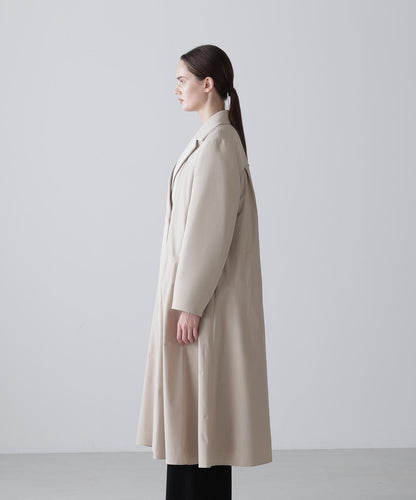 塔夫綢拼接三層交織大衣