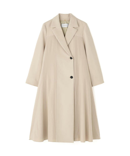 塔夫綢拼接三層交織大衣