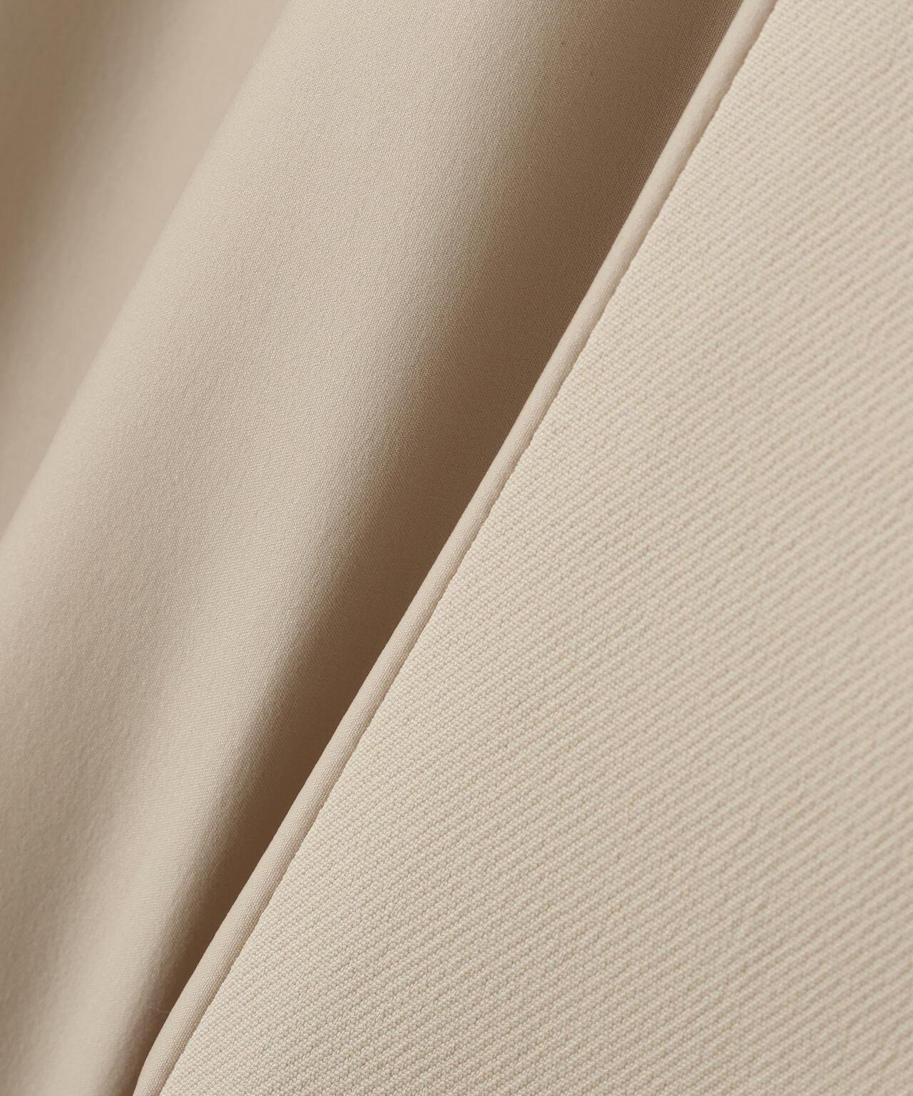 塔夫綢拼接三層交織大衣