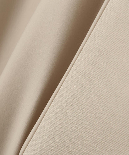 塔夫綢拼接三層交織大衣