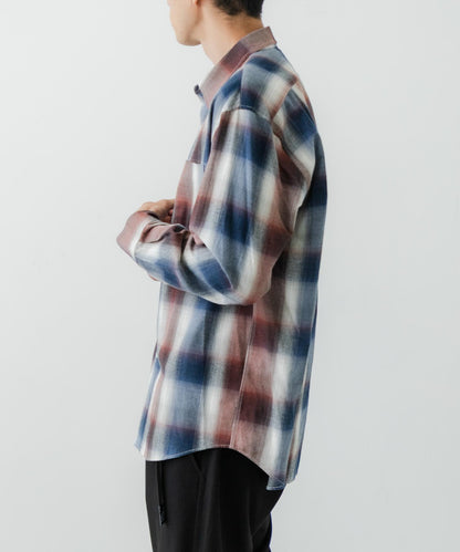 『聯名』OUTDOOR EXCHANGE×URBAN RESEARCH 長毛格紋襯衫