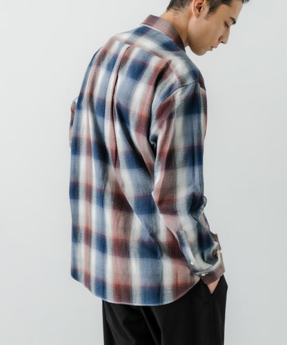 『聯名』OUTDOOR EXCHANGE×URBAN RESEARCH 長毛格紋襯衫