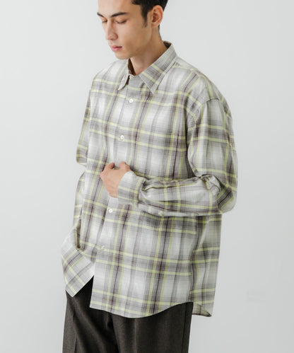 『聯名』OUTDOOR EXCHANGE×URBAN RESEARCH 長毛格紋襯衫