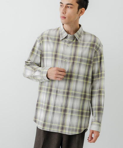 『聯名』OUTDOOR EXCHANGE×URBAN RESEARCH 長毛格紋襯衫