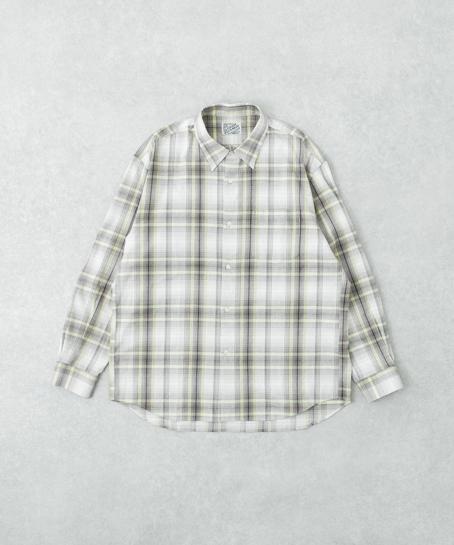 『聯名』OUTDOOR EXCHANGE×URBAN RESEARCH 長毛格紋襯衫
