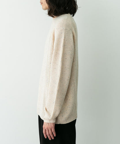 可水洗羊毛混紡圓領針織衫
