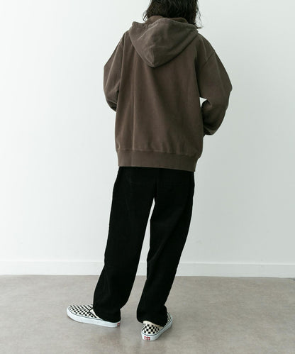 復古風格拼接連帽衛衣