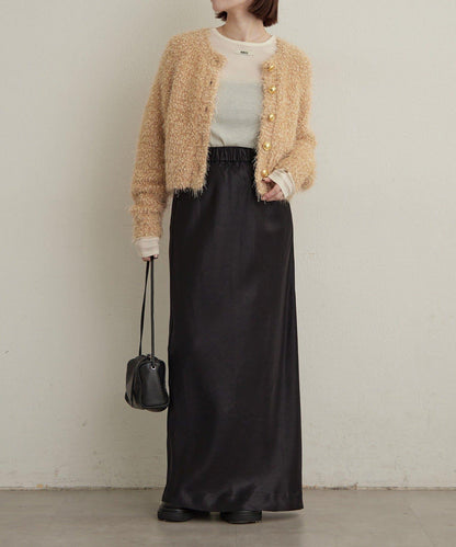 Omekashi 亮絲摩爾針織開衫