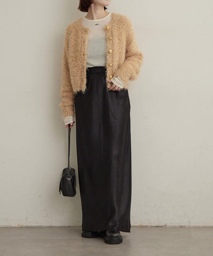 Omekashi 亮絲摩爾針織開衫