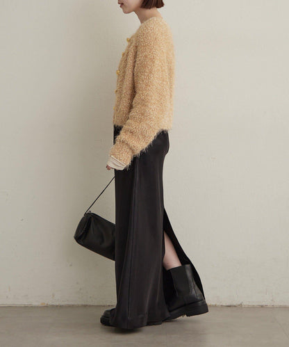 Omekashi 亮絲摩爾針織開衫